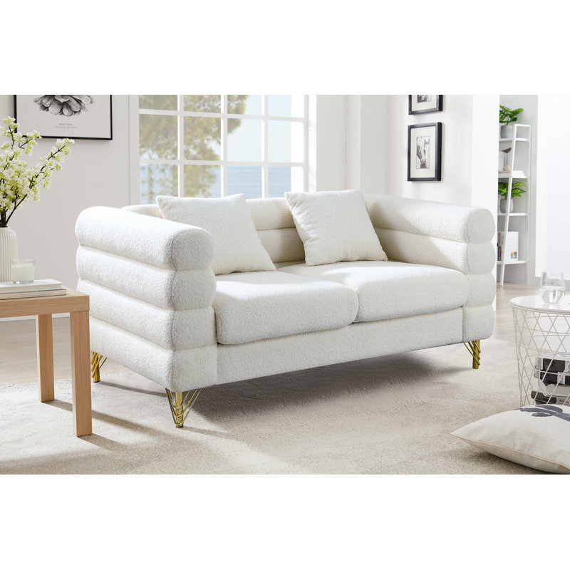 Mercer41 60'' Upholstered Loveseat | Wayfair